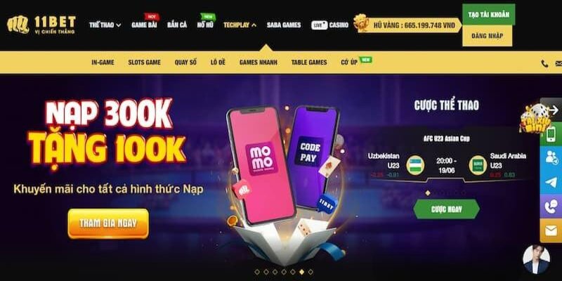 Không thể quên nhà cái xóc đĩa 2023 mang tên 11bet